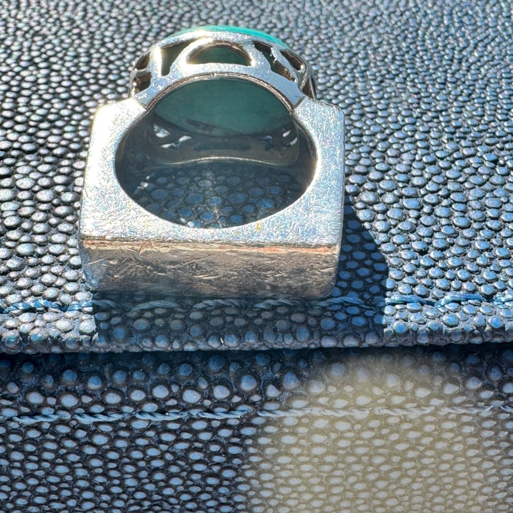 Silpada Turquoise Statement Ring Size 5 - image 2